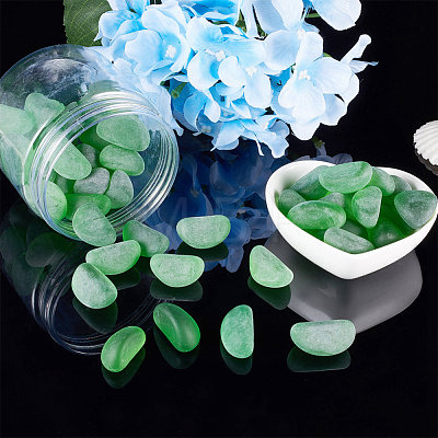  Fluorescence Frosted Glass Beads GLAA-NB0001-07-1