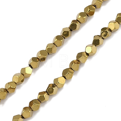 Electroplated Synthetic Non-magnetic Hematite Beads Strands X-G-A234-G03-01G-1