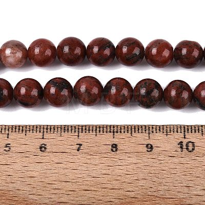 Natural Red Sesame Jasper Beads Strands G-Q601-13A-03-1