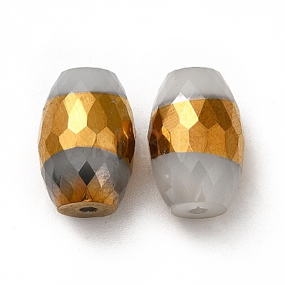 Opaque Electroplate Glass Beads EGLA-H003-02G-05-1