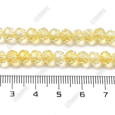 Crack Glass Beads Strands GLAA-M049-01L-1