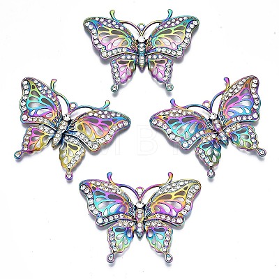 Rack Plating Rainbow Color Alloy Big Pendants X-PALLOY-N163-171A-1