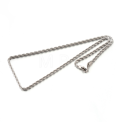 304 Stainless Steel Rope Chain Necklaces STAS-M174-013P-1