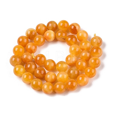 Dyed Natural White Jade Beads Strands G-T138-10mm-210-27-1