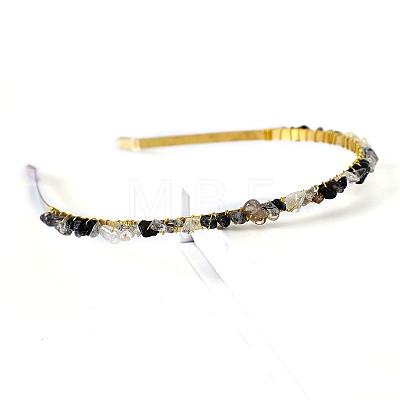 Natural Rutilated Quartz Hair Bands PW-WGC1C33-41-1