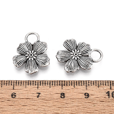Tibetan Style Alloy Pendants TIBEP-T053-17AS-1