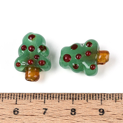 Christmas Handmade Lampwork Beads LAMP-T022-28-1
