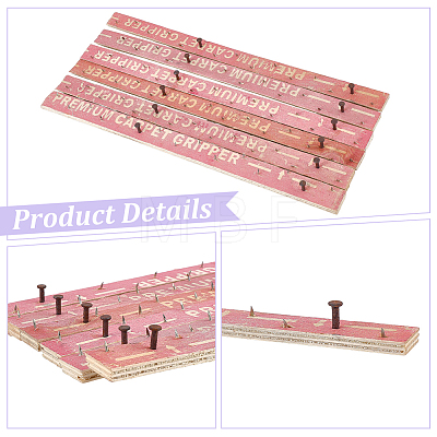 14Pcs Wood Tufting Frame Tack Strip DIY-WR0005-53-1