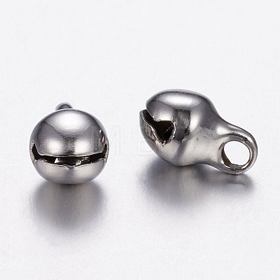 304 Stainless Steel Bell Charms UNKW-N0001-02P-1