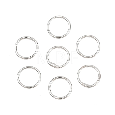 Brass Closed Jump Rings KK-D257-01P-09-1