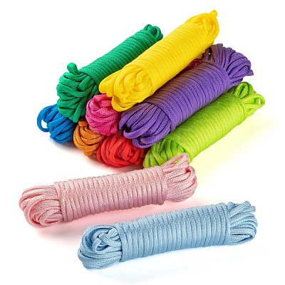 100M 10 Colors 7 Inner Cores Polyester & Spandex Cord Ropes RCP-LS0001-01A-1