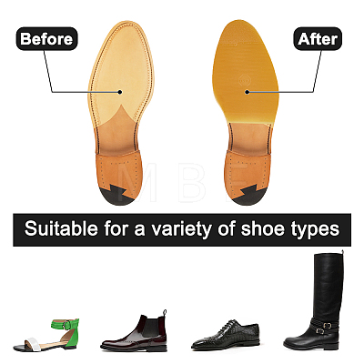 Rubber Shoe Repair Material for Leather Shoes & Boots DIY-WH0430-024A-1