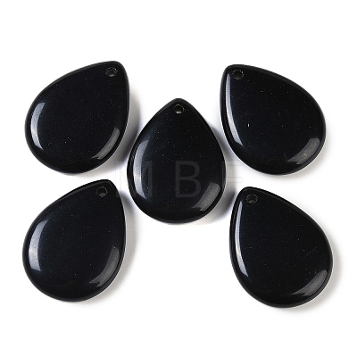 Natural Obsidian Pendants G-G115-02H-1