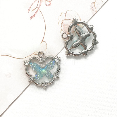 Butterfly Platinum Alloy Pendants PW-WGA9A20-10-1