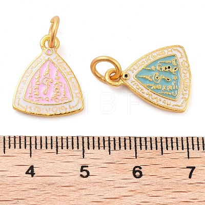 Alloy Enamel Pendants ENAM-M008-03G-1