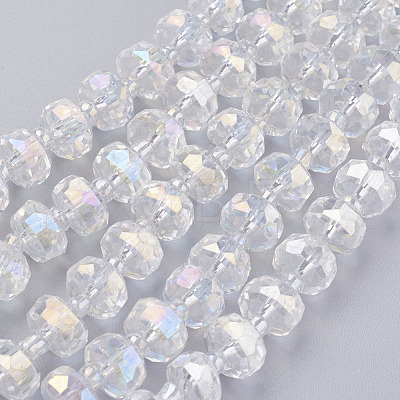 Electroplate Glass Beads Strands EGLA-E051-AB8mm-B02-1