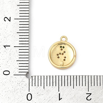 Brass Micro Pave Cubic Zirconia Charms KK-G526-03G-01-1