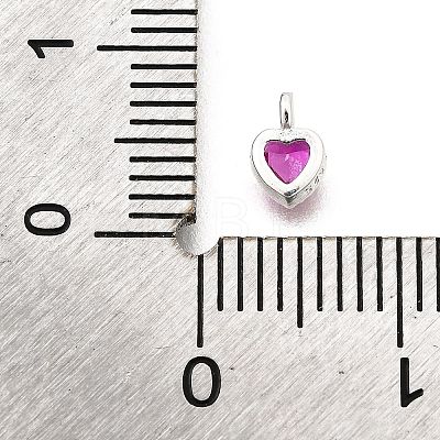 925 Sterling Silver Cubic Zirconia Charms STER-Q005-01A-B-1