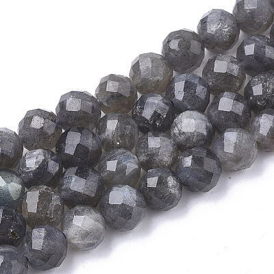 Natural Labradorite Beads Strands X-G-S345-8mm-005-1