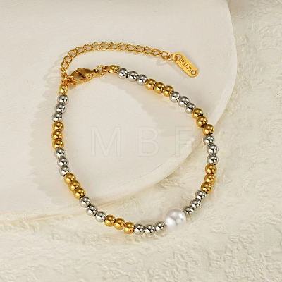 304 Stainless Steel Beaded Bracelets for Women ED3331-1