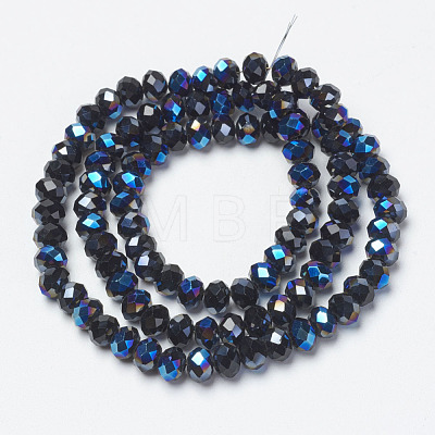 Electroplate Glass Beads Strands EGLA-A034-T6mm-I03-1