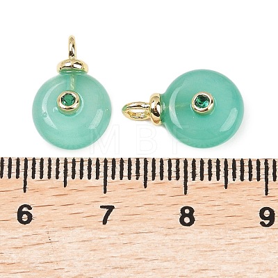 Dyed Natural White Jade Pendants G-Z134-02G-01-1