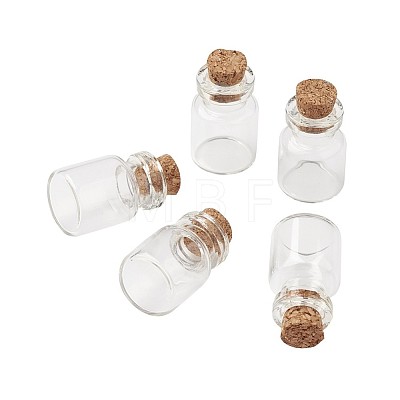 Bead Containers Clear Glass Jar Glass Bottles AJEW-JP0001-02-1