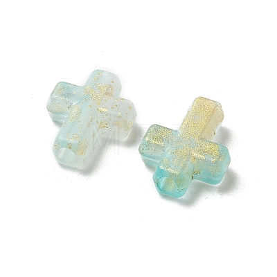 Gradient Color Transparent Acrylic Beads OACR-M023-03J-1