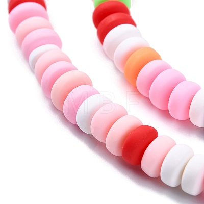 Handmade Polymer Clay Beads Strands X-CLAY-N008-008N-1