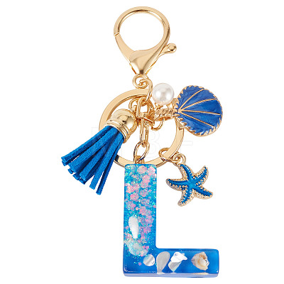 Star Resin & Shell Keychains KEYC-TAC00087-01L-1