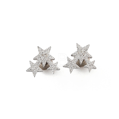 304 Stainless Steel Stud Earrings EJEW-H161-01P-B-1