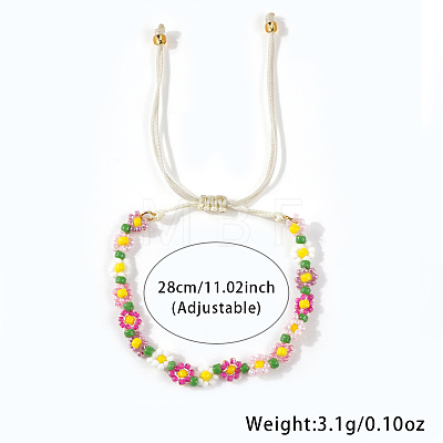 Handmade Plastic Beaded Link Bracelets CB6156-1-1