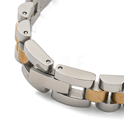 Ion Plating(IP) 304 Stainless Steel Thick Link Chain Bracelet BJEW-G649-10B-C-1