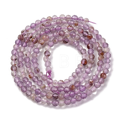 Natural Purple Lodolite Quartz Beads Strands G-A235-A01-01-1