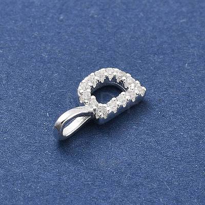 925 Sterling Silver with Cubic Zirconia Charms STER-Q004-01D-S-1