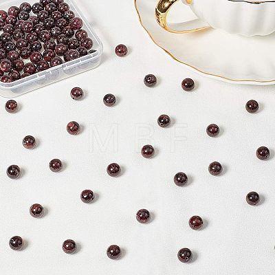 Olycraft Natural Garnet Beads G-OC0001-25-1