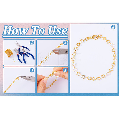  DIY Chain Bracelet Necklace Making Kit CHC-TA0001-07G-1