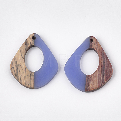 Resin & Walnut Wood Pendants RESI-S358-06C-1