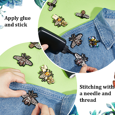 20Pcs 10 Styles Clothing Patches PATC-PH0001-72-1