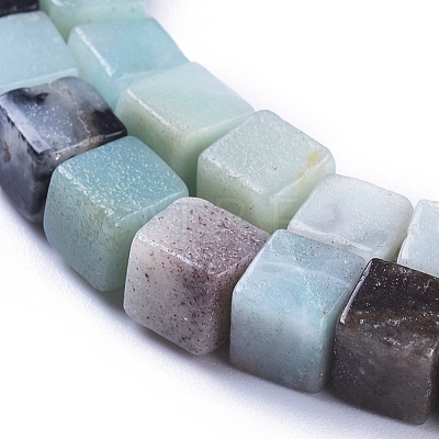 Natural Flower Amazonite Beads Strands G-D0020-06A-1