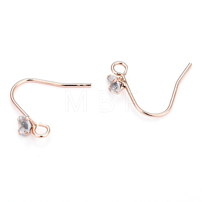 Brass Earring Hooks KK-I681-14-1