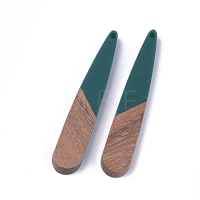Resin & Walnut Wood Pendants LS-RESI-S358-40I-1