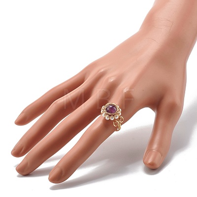 Natural Amethyst Finger Ring for Girl Women X1-RJEW-TA00012-5-1