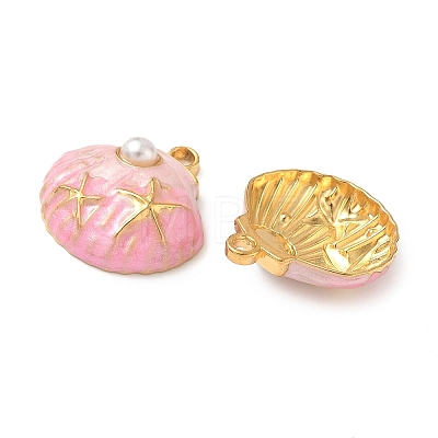 304 Stainless Steel Enamel Pendants STAS-L026-02G-03-1