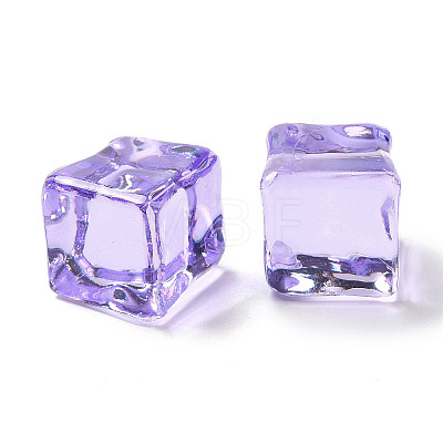 Square Transparent Resin Ice Cubes RESI-C034-03-1