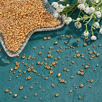 3 Styles 2966 Pcs Glass Seed Beads SEED-HY0001-18-1