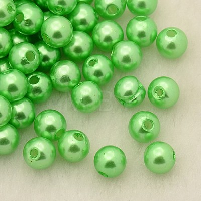 Imitation Pearl Acrylic Beads PL610-08-1