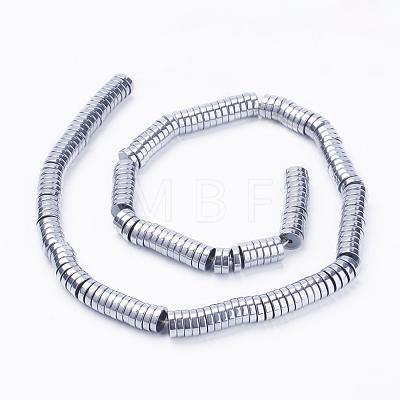 Electroplate Non-Magnetic Synthetic Hematite Beads Strands G-F510-03P-8mm-1