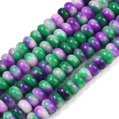 Dyed Natural White Jade Beads Strands G-G107-A25-01-1