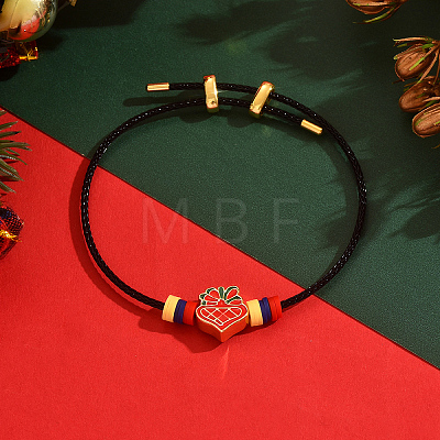 Christmas Adjustable Nylon Slider Bracelets EA5840-3-1